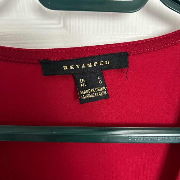 Ruby Red Twist Tie Crop Top - Picture 4 of 5